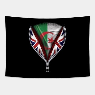 Algerian Flag  Algeria Flag zipped British Flag - Gift for Algerian From Algeria Tapestry