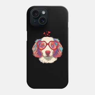 Australian Shepherd Dog Valentine's day Phone Case