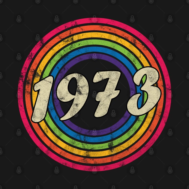 1973 - Retro Rainbow Faded-Style by MaydenArt