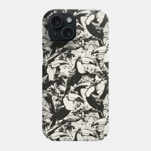 Jungle Toucan Tropical Elegant Pattern Phone Case