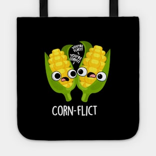 Corn-flict Cute Corn Flake Pun Tote