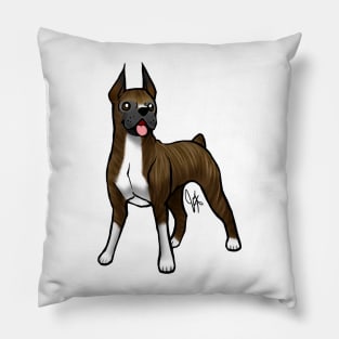 Dog - Boxer - Brindle Pillow
