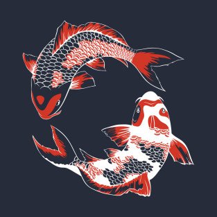 Koi Duo - White T-Shirt