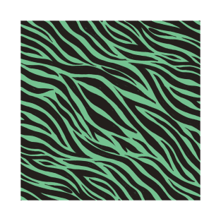 Zebra Print Pattern (GREEN) T-Shirt