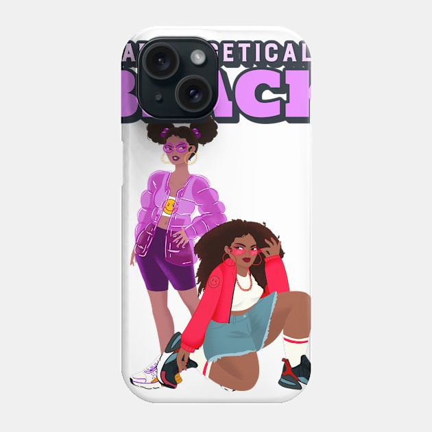 unapologetically black Phone Case by asian tee