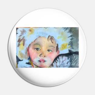 Forlorn child hood in Winter Pin