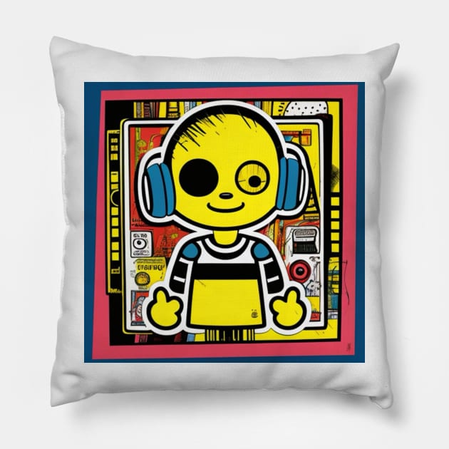 Toddler Boys by Music Genius Art Pillow by musicgeniusart