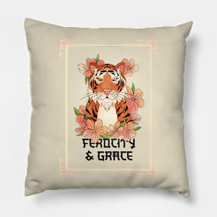Tiger Tigers Ferocity & Grace Ferocious Pillow