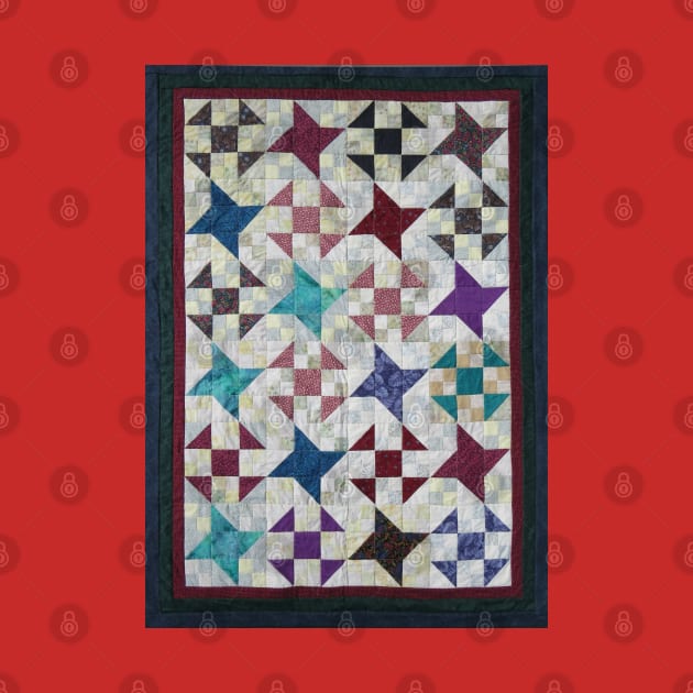 Churn Dash and Falling Stars Quilt by JeanGregoryEvans1