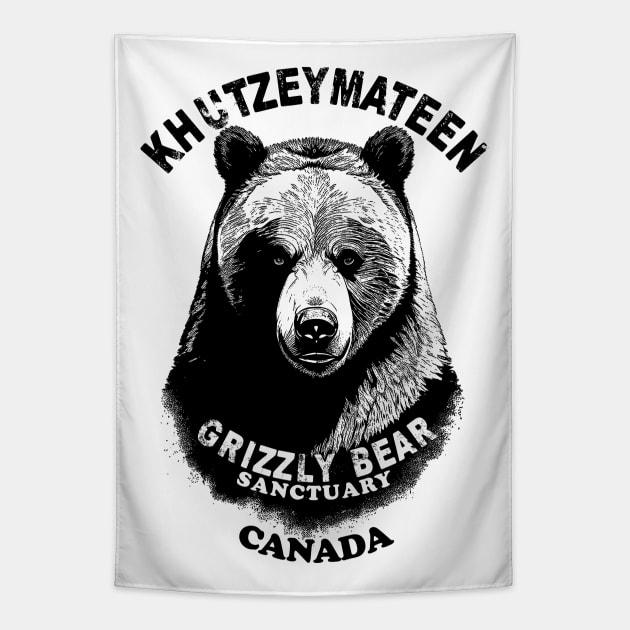 Khutzeymateen Grizzly Bear Sanctuary Tapestry by TMBTM