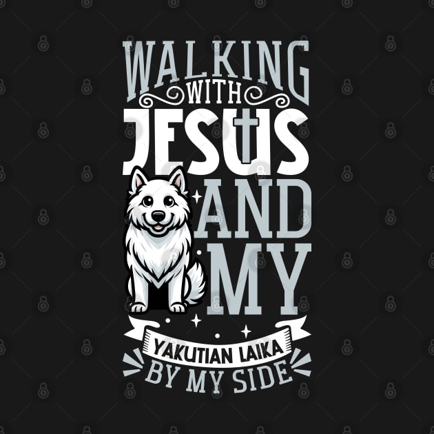 Jesus and dog - Yakutian Laika by Modern Medieval Design