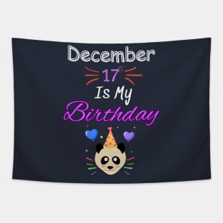 december 17 st is my birthday Tapestry