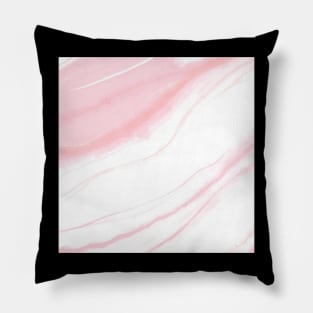 Pink marble - aesthetic Pillow