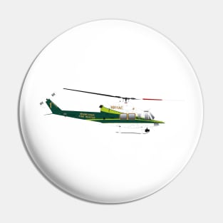 Miami Dade Aire Rescue Helicopter Pin