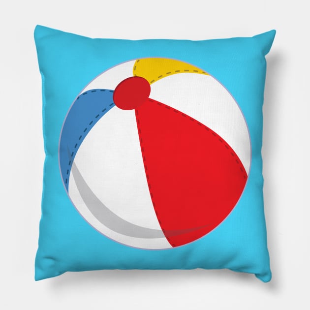 Beach Ball Pillow by KShinabery