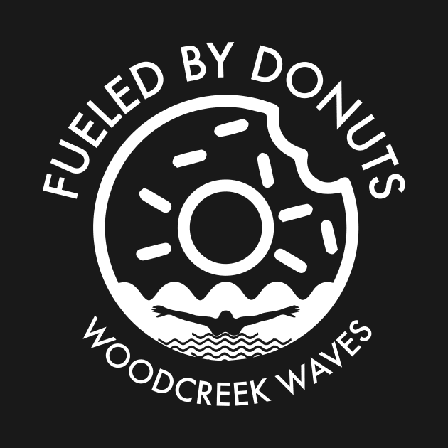 Fueled by Donuts (butterfly, white) by Woodcreek Waves