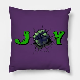 Joy Smash Green Pillow