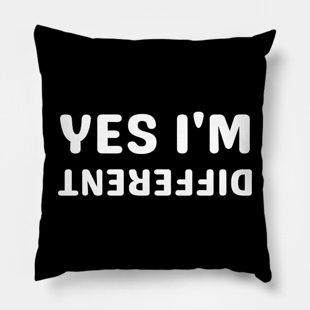 yes i'm different Pillow by mdr design