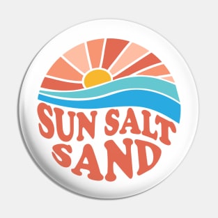 Vintage retro sunset Sun Salt Sand Pin