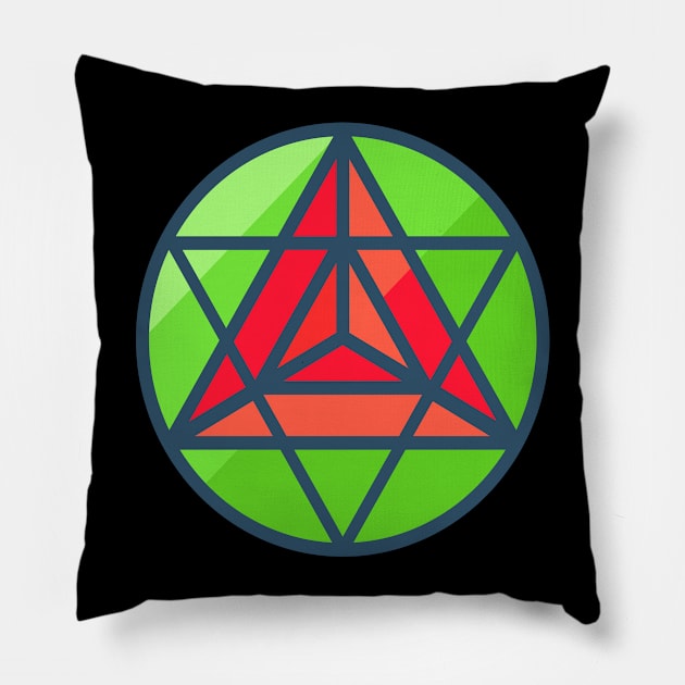 triangle pattern Pillow by FromBerlinGift