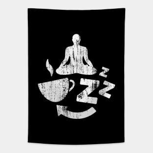 Coffee, Yoga, Sleep, Repeat - 4 Tapestry