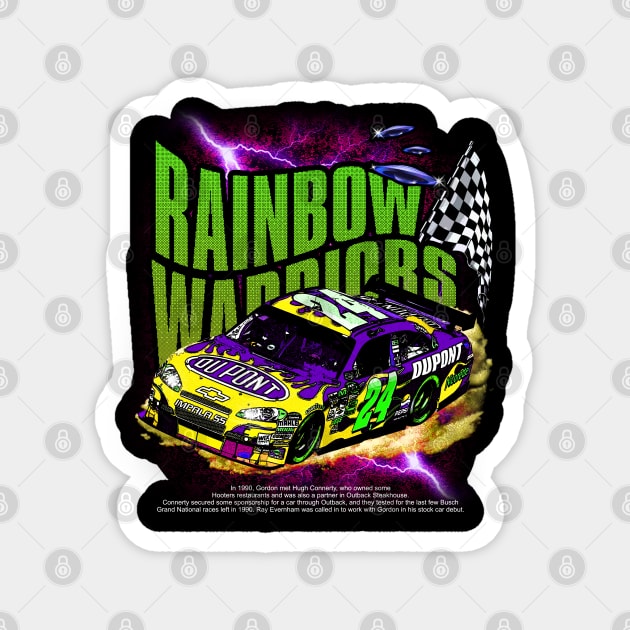 NASCAR RAINBOW WARRIORS GREEN Magnet by AnggiePratama