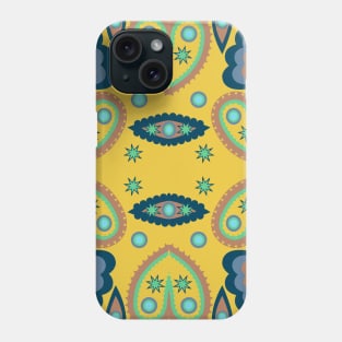 abstract seamless floral pattern exotic shapes Phone Case