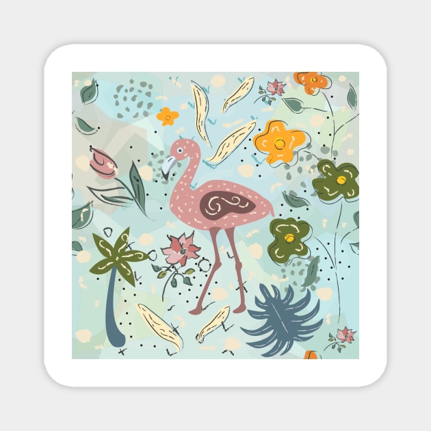 Flamingo Magnet by Creative Meadows