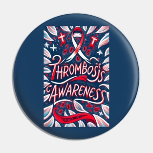 Thrombosis Awareness Ribbon of Hope Pin