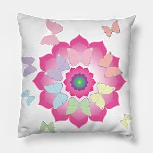 Butterfly mandala Pillow