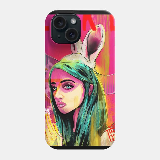 Bunny Steps Phone Case by hansoloski