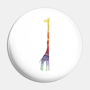 Happy rainbow giraffe Pin