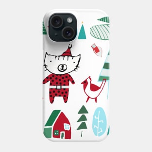 Santa Claus Kitten Phone Case