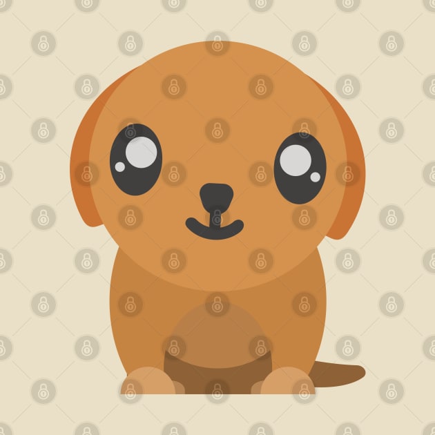 Cute Minimal Puppy Dog by StimpyStuff