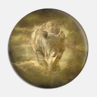 Rhinoceros Animal Wildlife Jungle Nature Free Adventure Discovery Digital Painting Pin