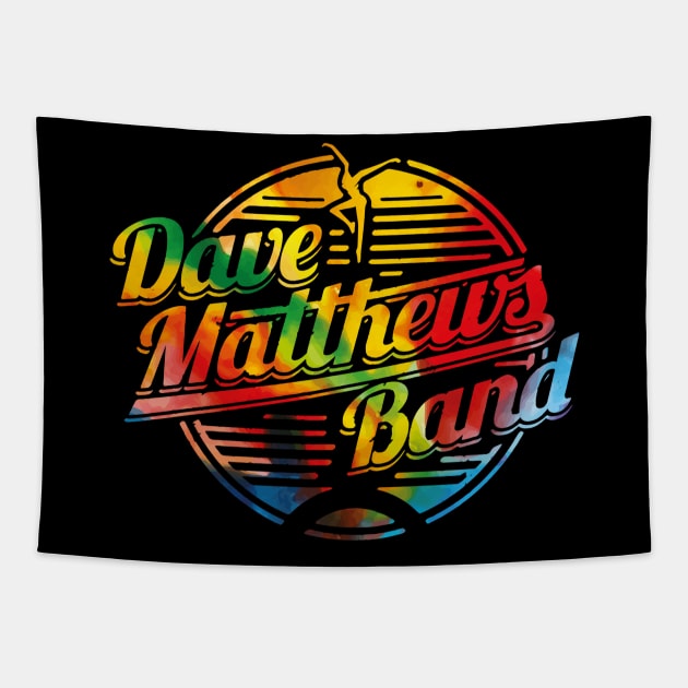 Dave Matthews Band Logo  multicolor Tapestry by mashudibos