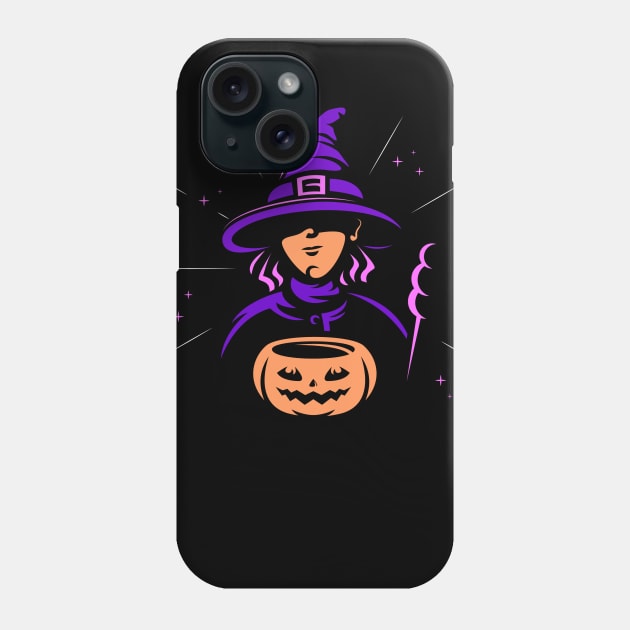 Halloween Witch Phone Case by attire zone