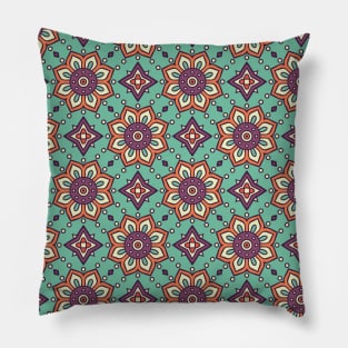 Beautiful Moroccan Flower Pattern Pillow
