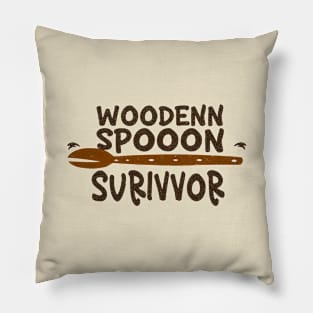 wooden spoon survivor Pillow