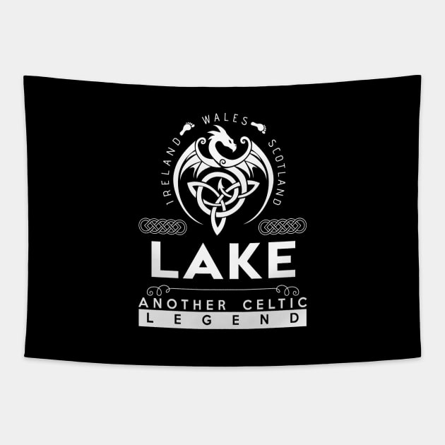 Lake Name T Shirt - Another Celtic Legend Lake Dragon Gift Item Tapestry by harpermargy8920