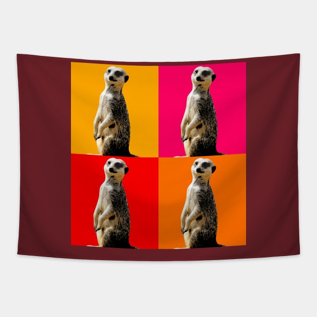 Meerkat Pop Art Tapestry by Pete's Place - where the magic happens!