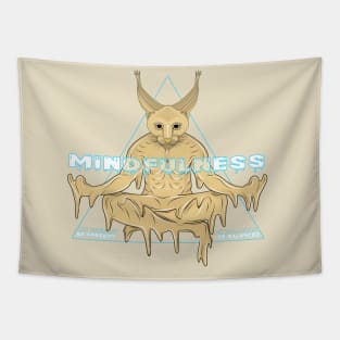 meditation caracal cat Tapestry