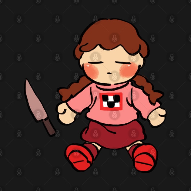 madotsuki plush doll with knife (normal ver.) by mudwizard