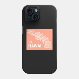 Hawaii Map Phone Case