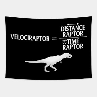 Distanceraptor Divided By Timeraptor Velociraptor Tapestry