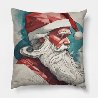 SANTA CLAUS illusrator design art Pillow