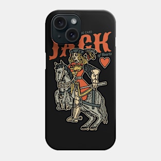 Vintage Character of Playing Card Jack of Hearts Phone Case