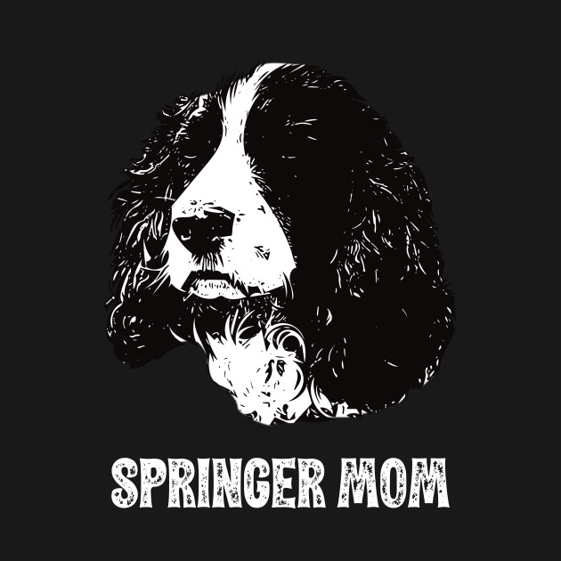 Disover Springer Mom Springer Spaniel Design - Springer Spaniel - T-Shirt