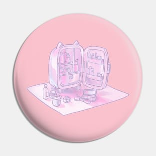 pink skincare mini fridge Pin
