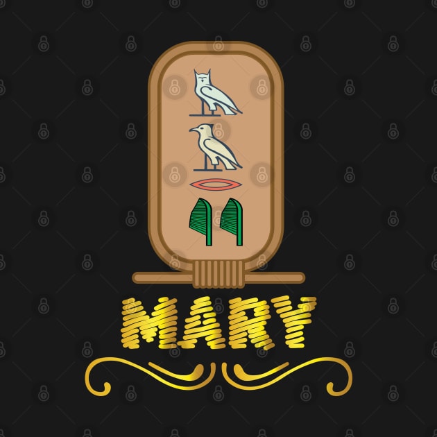 MARY-American names in hieroglyphic letters,  a Khartouch by egygraphics